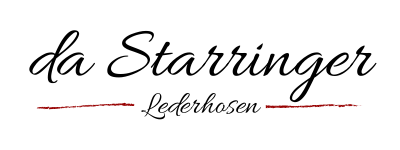 Starringer Header Logo Lederhosen Lederhosen von da Starringer seit 1961